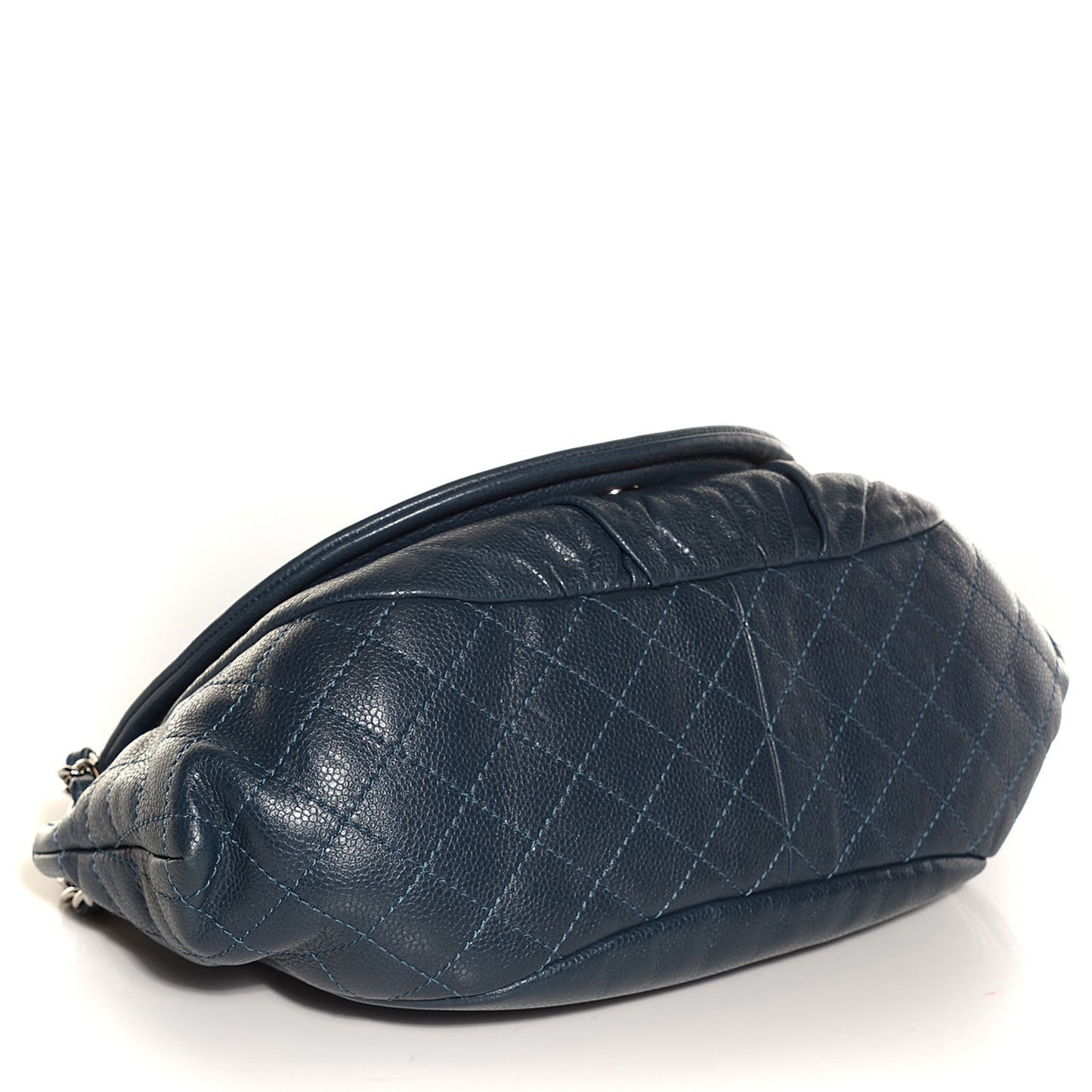 Caviar Half Moon Large Flap Navy