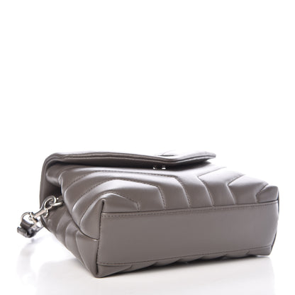 Saint Laurent Calfskin Y Quilted Monogram Toy Loulou Crossbody Bag Earth 4 of 10