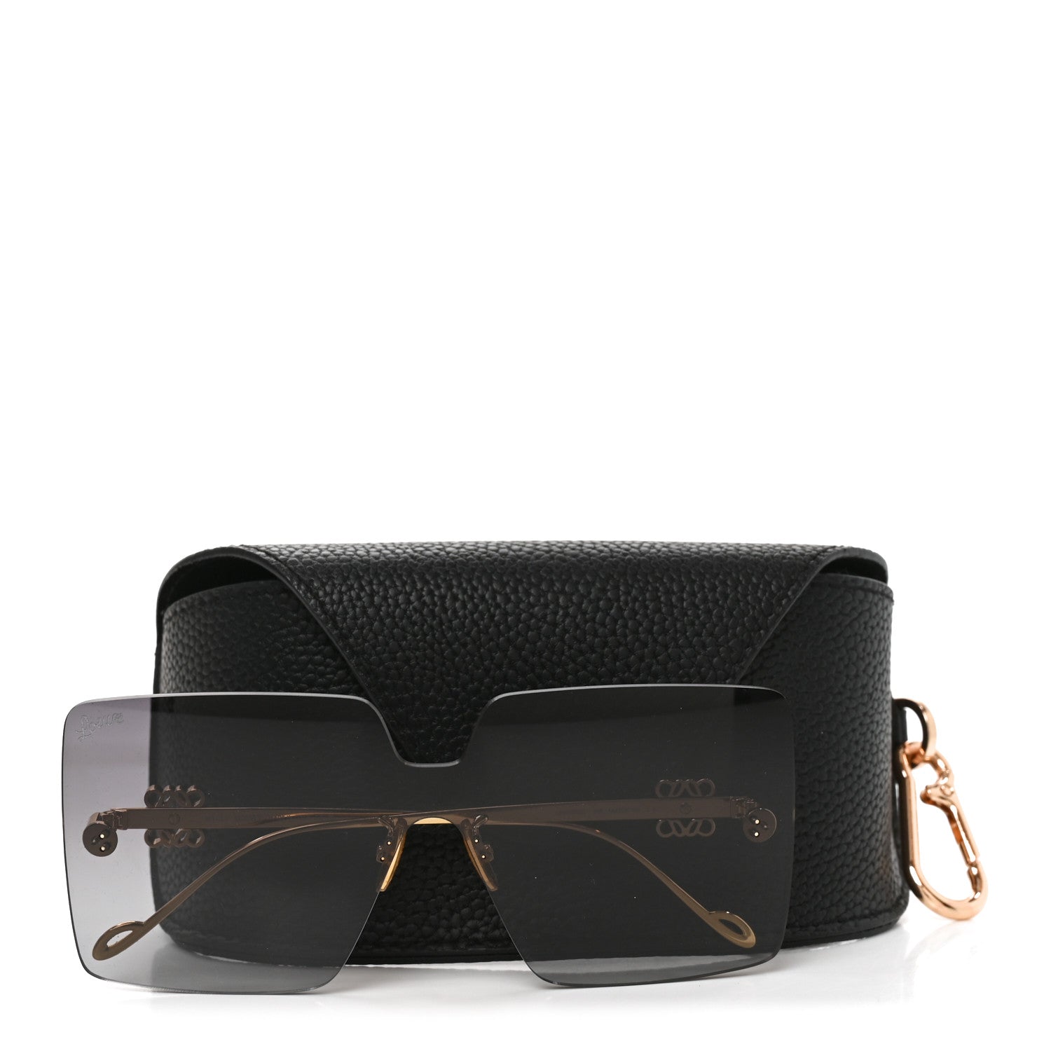 Loewe Metal Anagram Square Frame Sunglasses LW40082U Gold 7 of 7