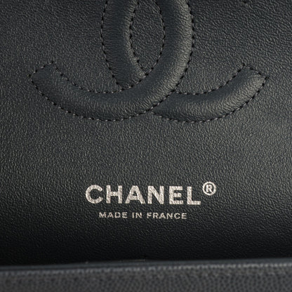 Chanel Caviar Quilted Medium Double Flap Grey 6 of 7