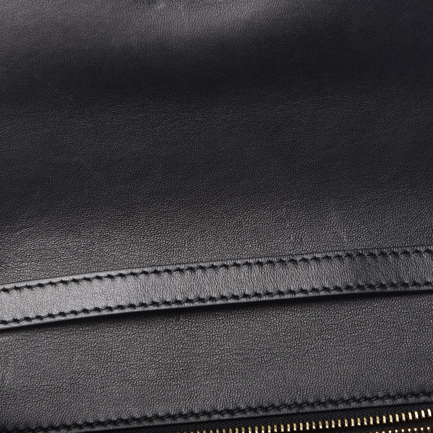 Calfskin Monogram Embossed Small TB Bag Black