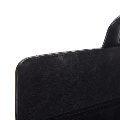 Chanel Crumpled Calfskin Quilted Medium Double Flap So Black 10 of 12