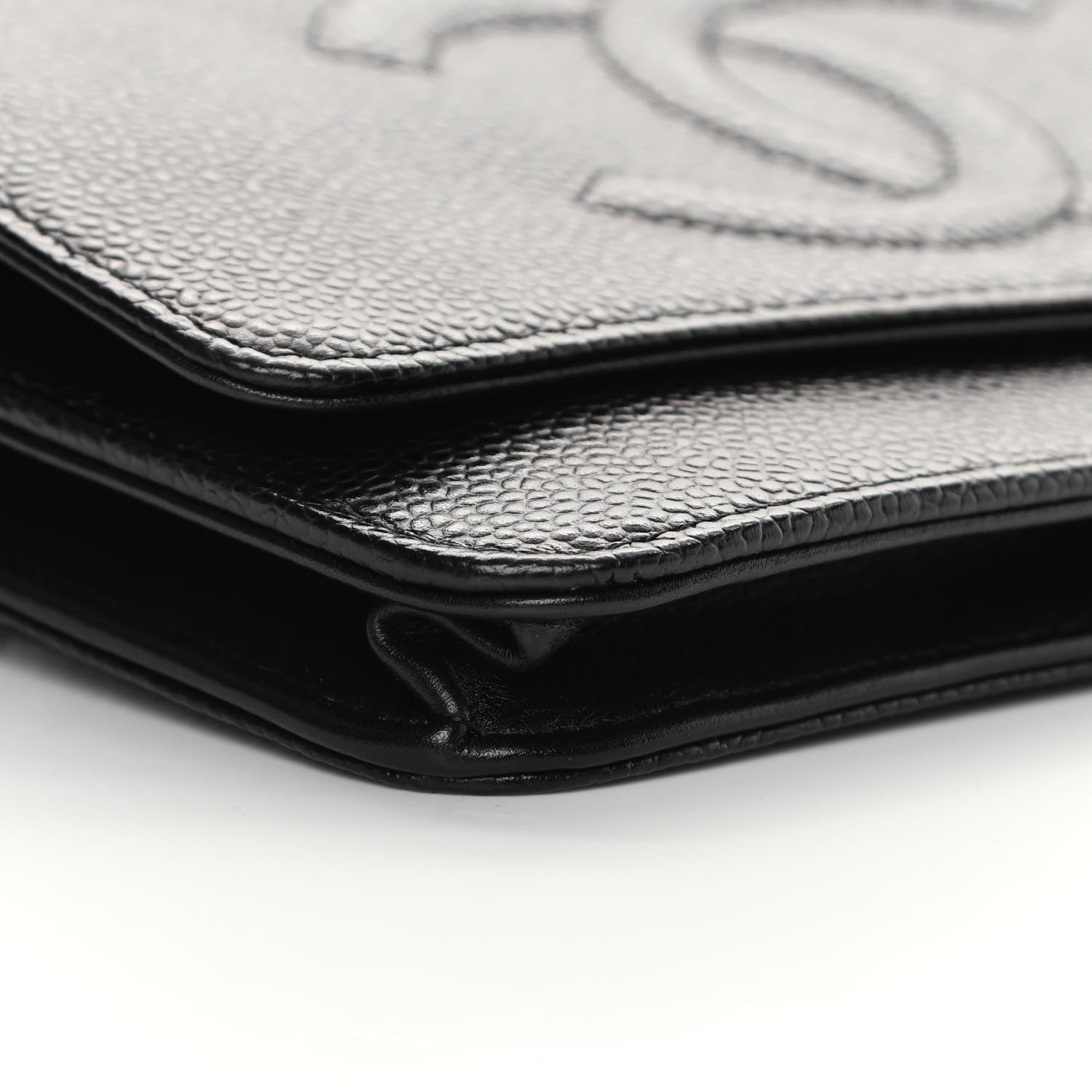 Chanel Caviar Timeless CC Wallet On Chain WOC Black 11 of 13