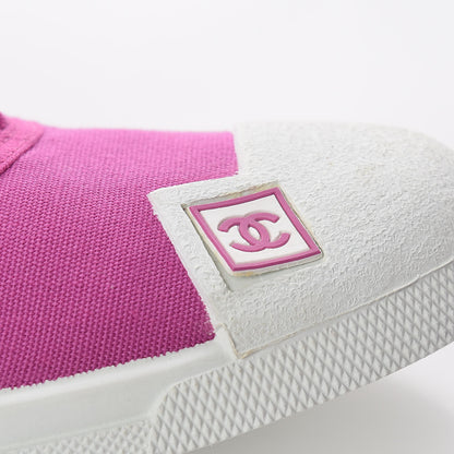 Chanel Fabric Low Top Sneakers 40 Pink 10 of 11