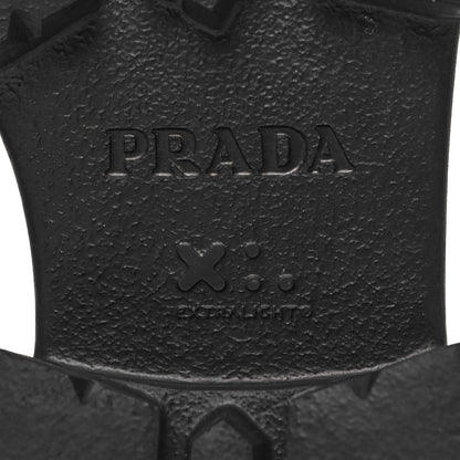 Prada Spazzolato Triangle Logo Monolith Pointy 55mm Loafers 38.5 Black 7 of 9