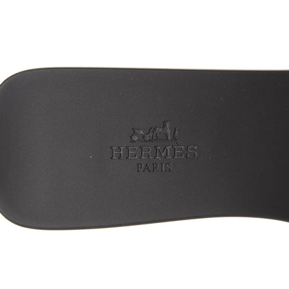 Hermes Rubber Aloha Sandals 37 Black 8 of 10