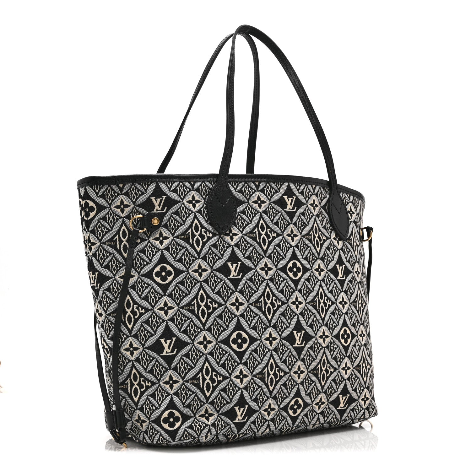 Louis Vuitton Jacquard Since 1854 Neverfull MM Grey 4 of 11