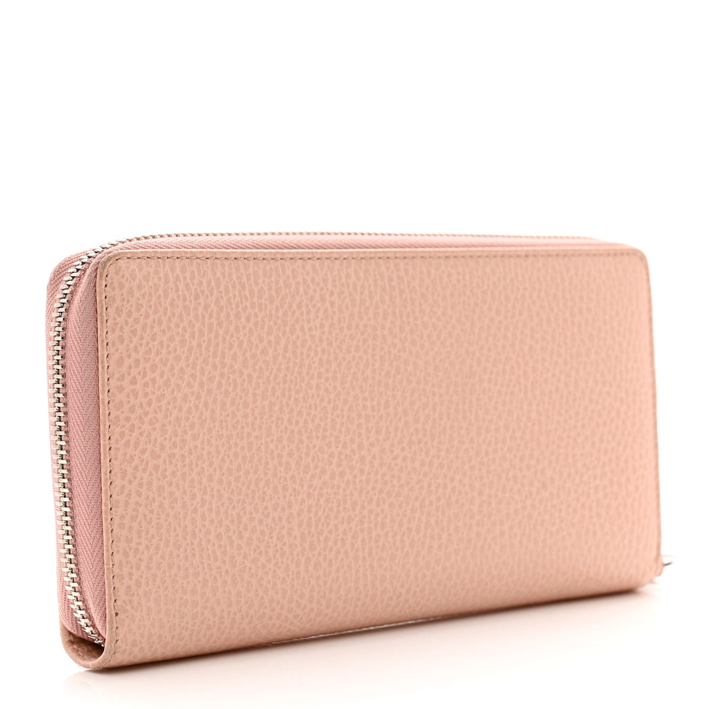 Dollar Calfskin Monochrome GG Marmont Zip Around Wallet Perfect Pink