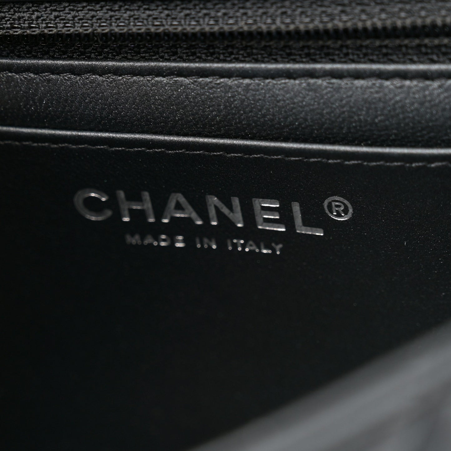 Lambskin Quilted Mini Rectangular Flap So Black