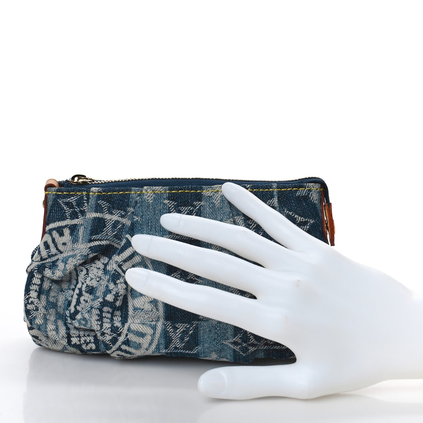 Denim Raye Trousse Cosmetic Pouch