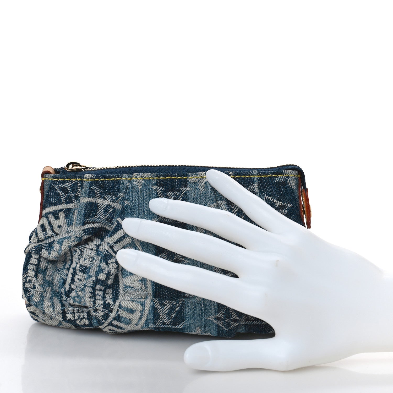 Louis Vuitton Denim Raye Trousse Cosmetic Pouch 2 of 8