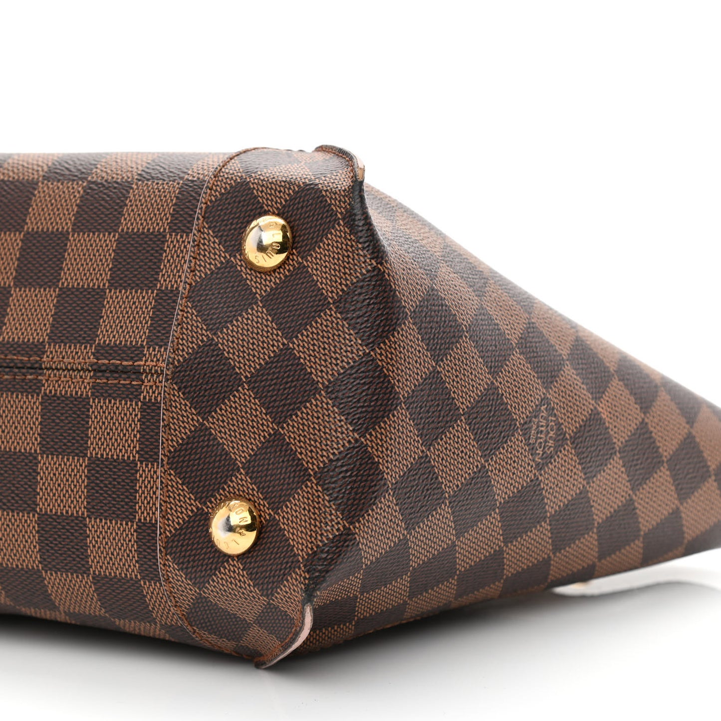 Damier Ebene Caissa Tote PM Rose Ballerine