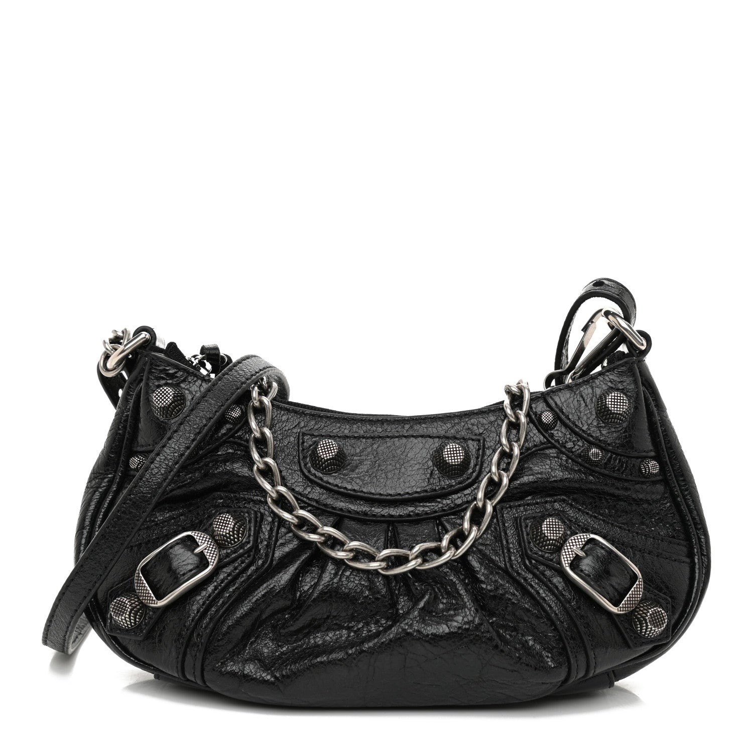 Balenciaga Agneau Arena Le Cagole Mini Purse With Chain Black 1 of 8