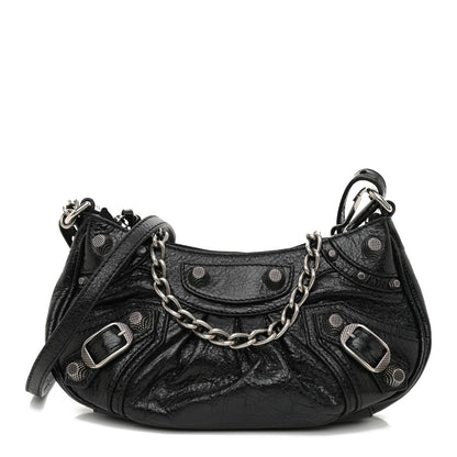 Balenciaga Agneau Arena Le Cagole Mini Purse With Chain Black 1 of 8