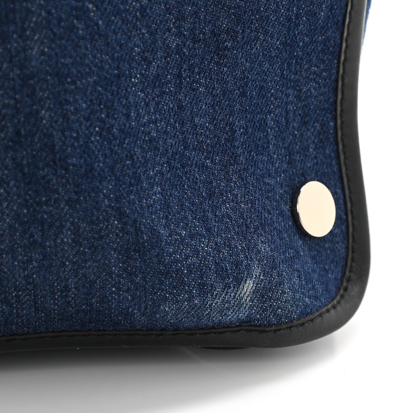 Denim Medium Logo Bond Shopper Tote Blue