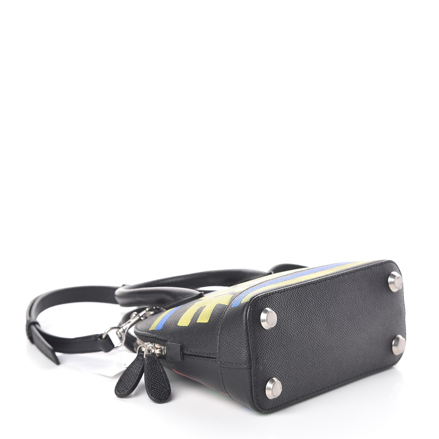 Balenciaga Signature Grained Calfskin Car Tag Print XXS Ville Top Handle Bag Black TBC 4 of 9