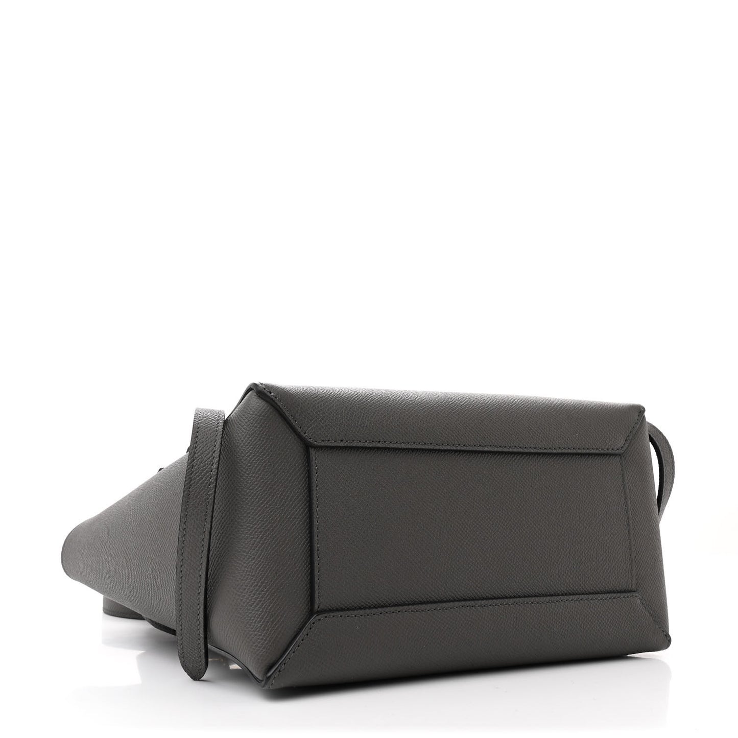 Baby Grained Calfskin Micro Belt Bag Grey