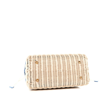 Christian Dior Wicker Oblique Medium Lady Dior Bag Cornflower Blue 4 of 8