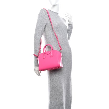 Givenchy Shiny Lord Calfskin Mini Antigona Shocking Pink 2 of 10