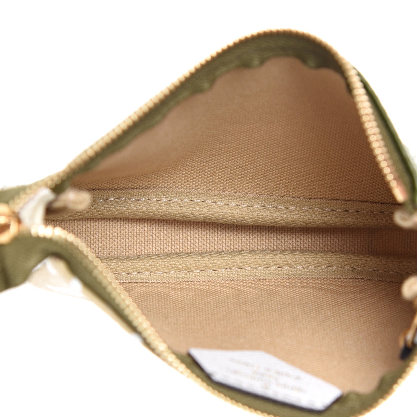 Monogram Giant Micro Pochette Accessories Kaki White