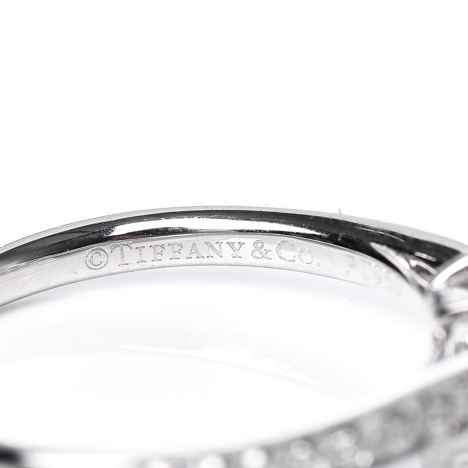 Tiffany Platinum Diamond .53ct Harmony Engagement Ring 49 4.75 6 of 7