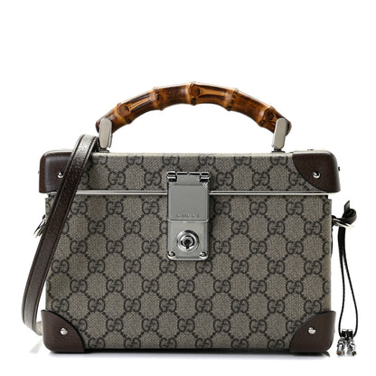 Gucci GG Supreme Monogram Globe-Trotter Beauty Case Brown 1 of 8