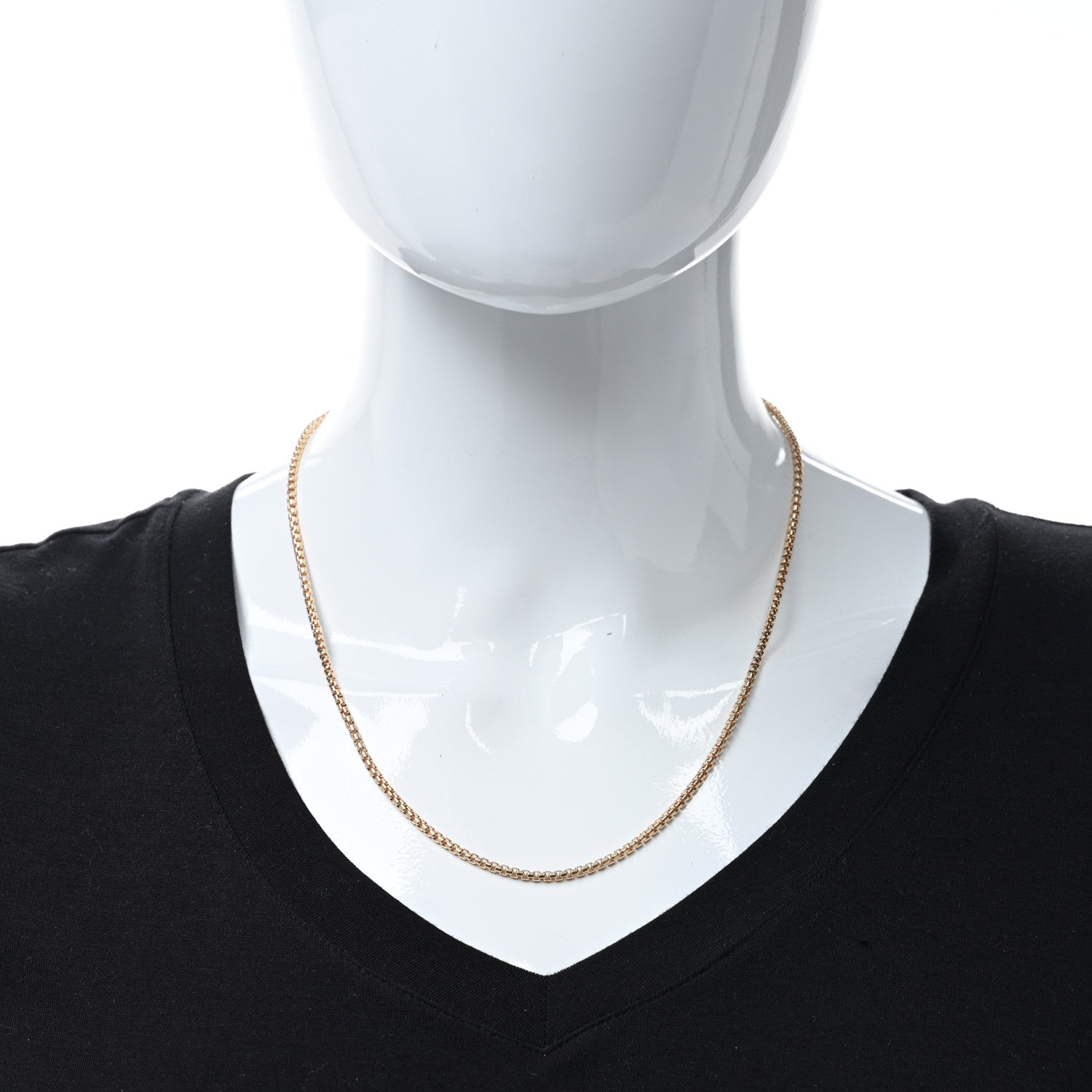 David Yurman 18K Rose Gold 2.7mm Box Chain Necklace 20" 3 of 4