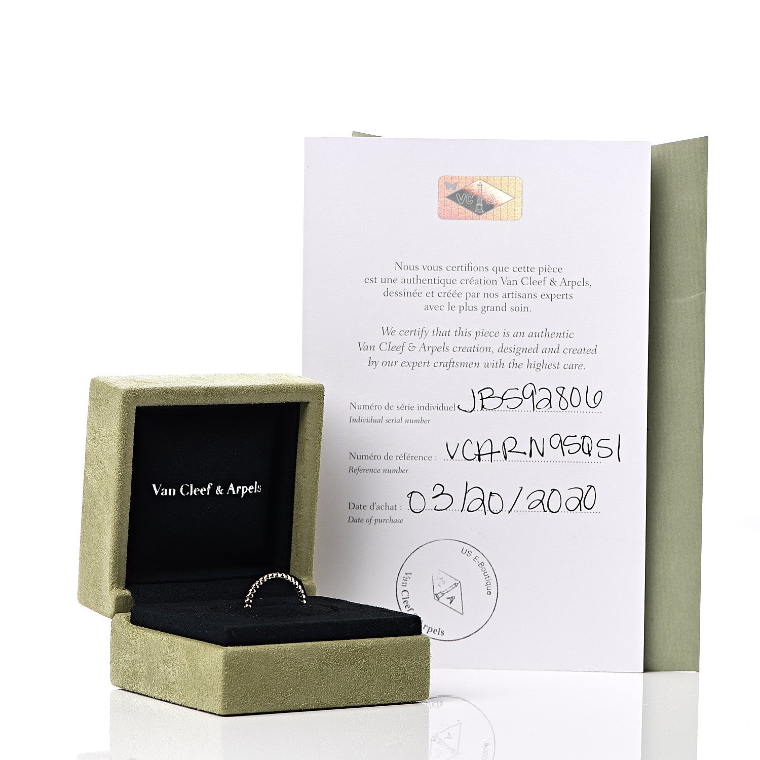 Van Cleef & Arpels 18K Yellow Gold Small Perlee Ring 51 5.75 5 of 5