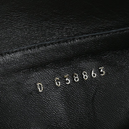 Chanel Calfskin Patent Quilted CC Lace Up Combat Boots 38 Black 6 of 7