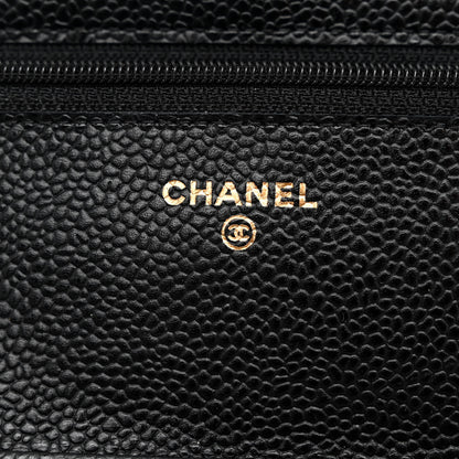 Chanel Caviar Quilted Wallet on Chain WOC Black 6 of 11