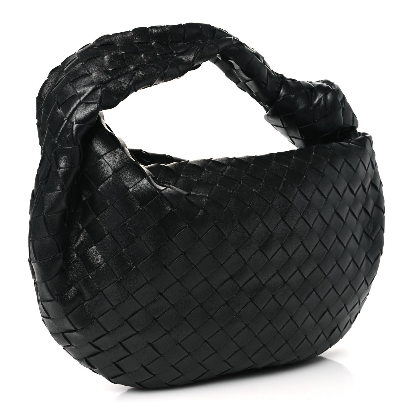 Nappa Intrecciato Teen Jodie Hobo Black