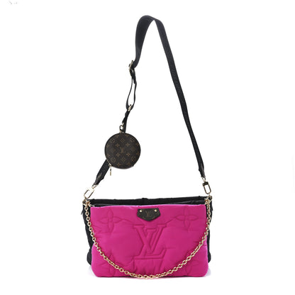 Louis Vuitton Econyl Monogram Pillow Maxi Multi Pochette Accessories Black Fuchsia 1 of 12