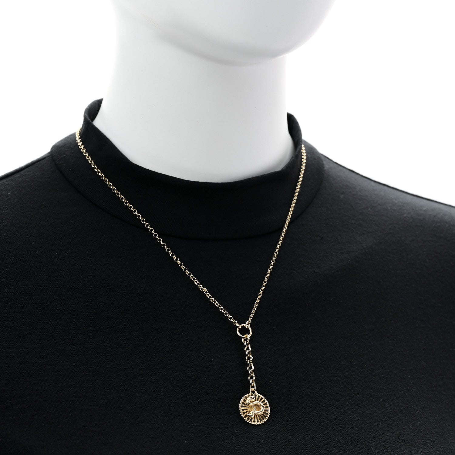 Foundrae 18K Yellow Gold Diamond Wholeness Small Mixed Belcher Chain Necklace 2 of 6