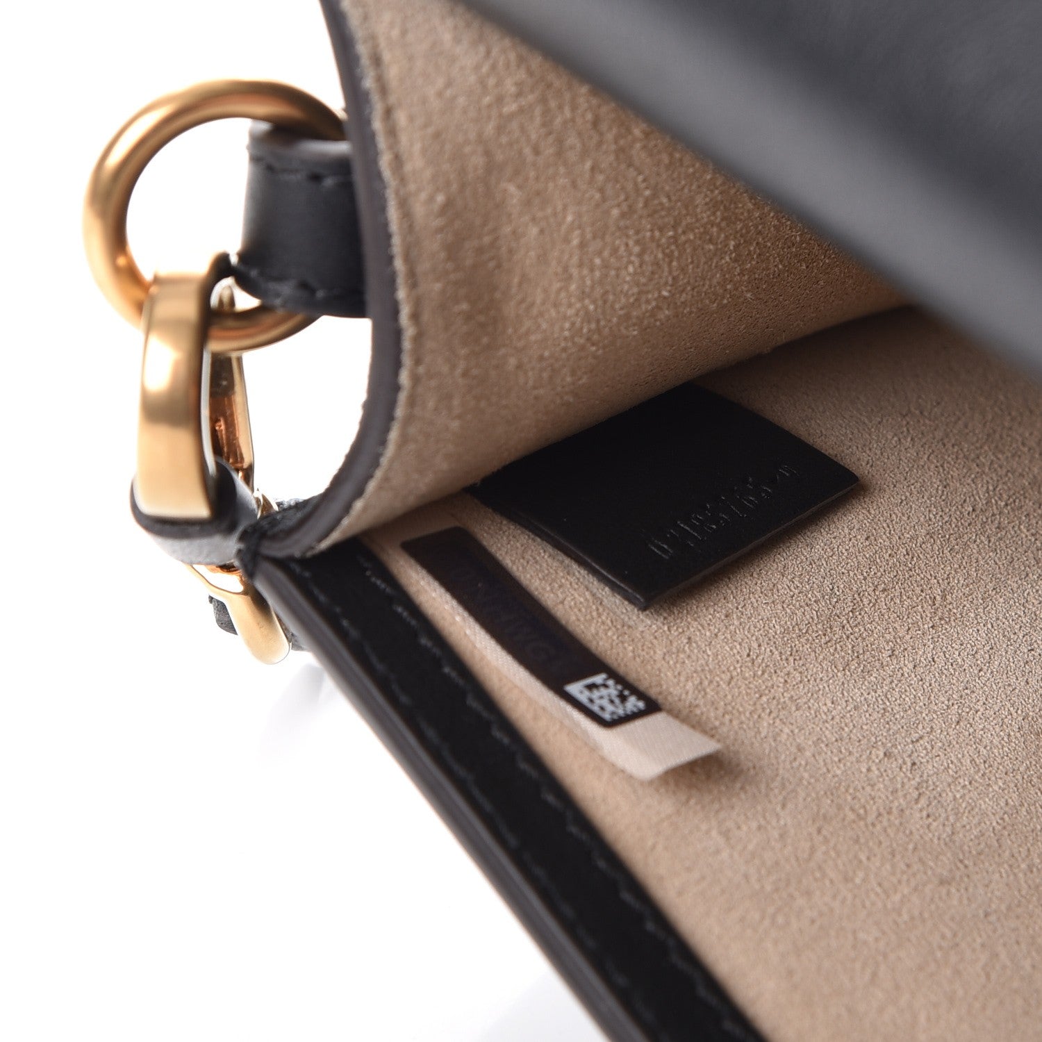 Chloe Calfskin Suede Medium Nile Bracelet Bag Black 7 of 7