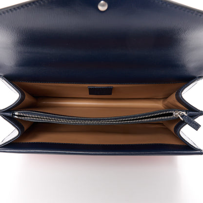 Gucci Casy Wool Azalea Calfskin Dionysus Shoulder Bag Bitter Blue 5 of 10
