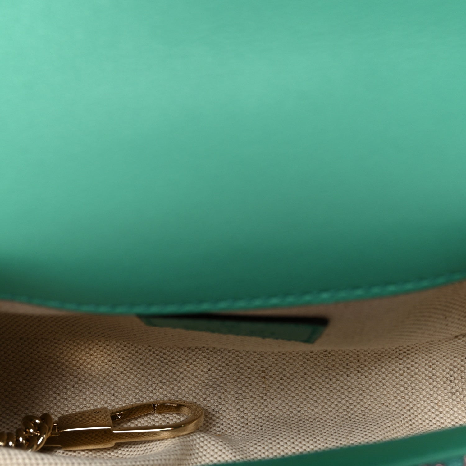 Gucci Jacquard Super Mini GG Marmont Shoulder Bag Green 5 of 11