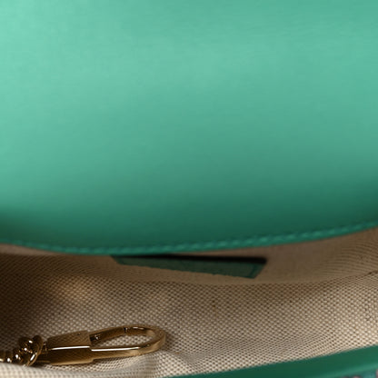 Gucci Jacquard Super Mini GG Marmont Shoulder Bag Green 5 of 11