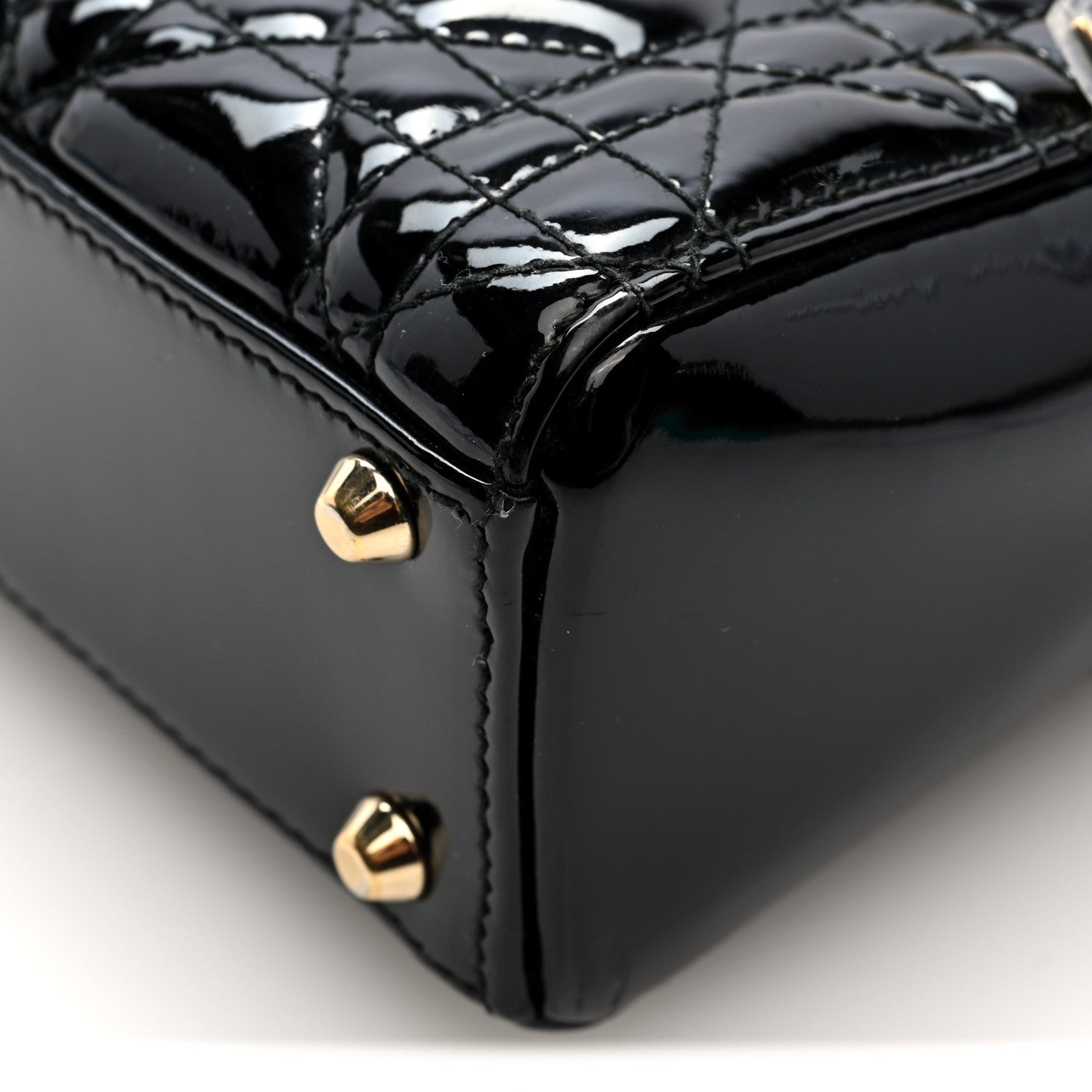Christian Dior Patent Cannage Mini Lady Dior Black 9 of 9