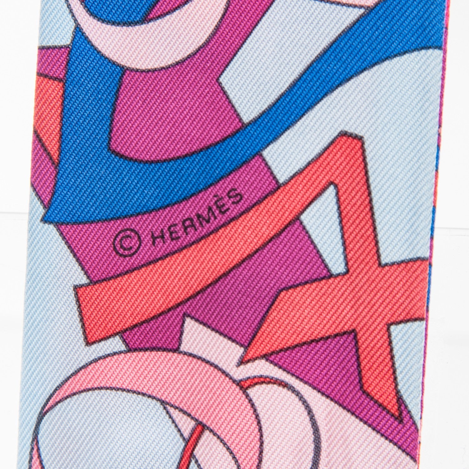 Hermes Silk Le Nombre D'Or Twilly 4 of 4