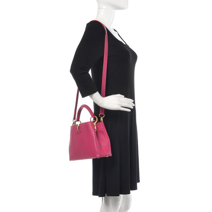 Louis Vuitton Taurillon Capucines BB Hibiscus Flamingo 3 of 11