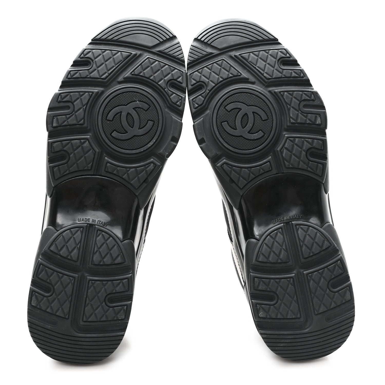 Chanel Calfskin Lambskin CC Uniform Sneakers 41 Black 41 Black 6 of 10