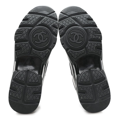 Chanel Calfskin Lambskin CC Uniform Sneakers 41 Black 41 Black 6 of 10