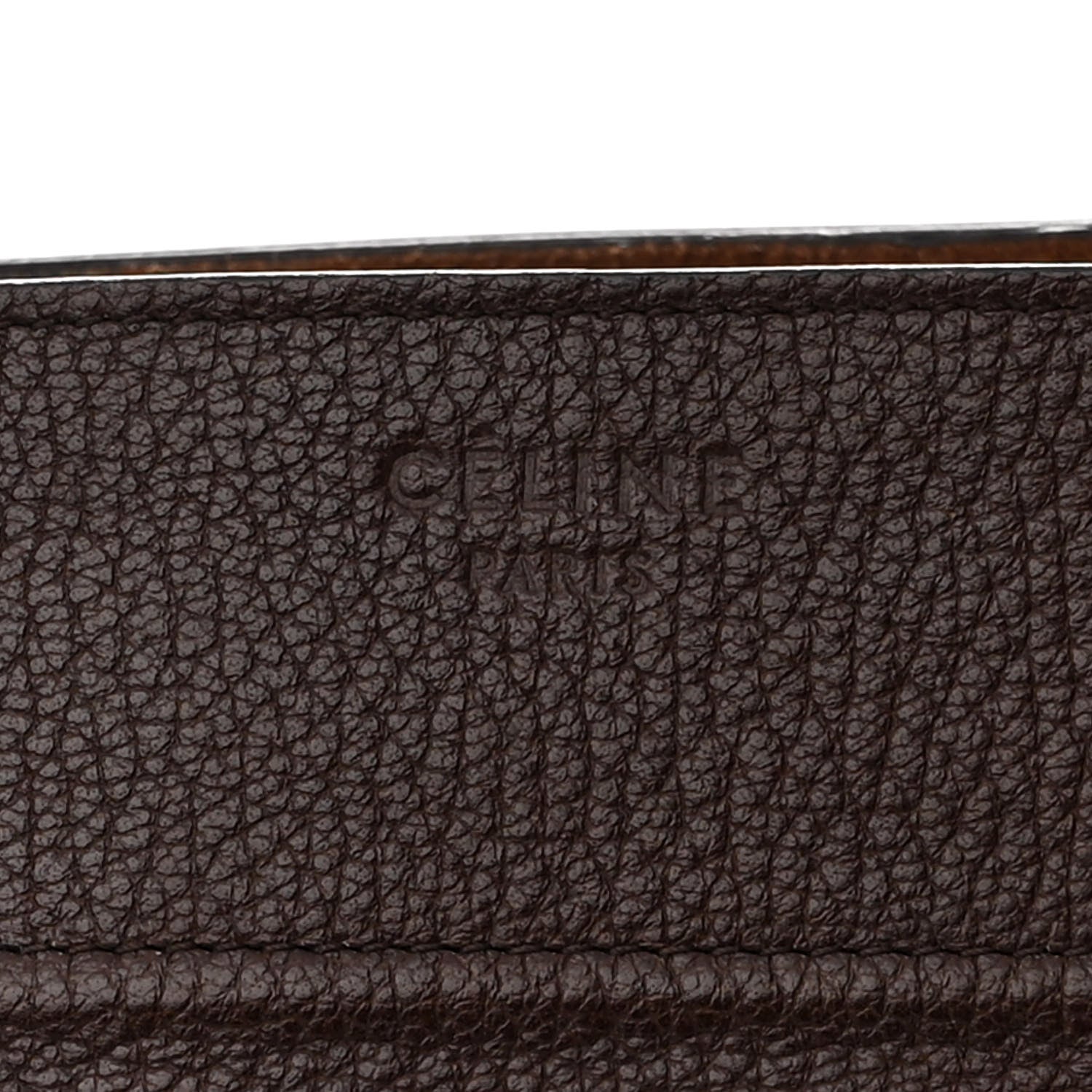 Celine Shiny Grained Calfskin Medium Phantom Luggage Brown 6 of 17