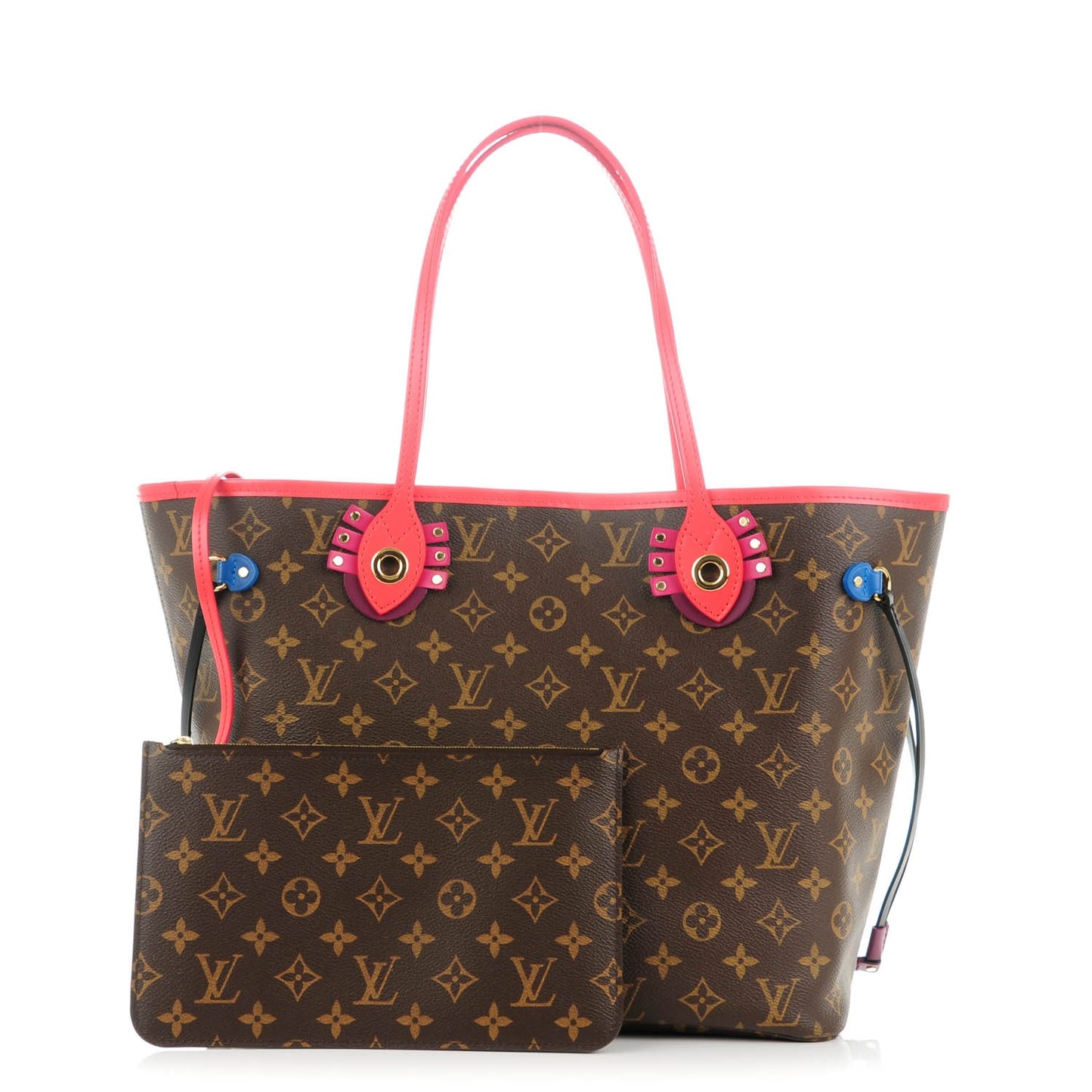Monogram Totem Neo Neverfull MM Flamingo