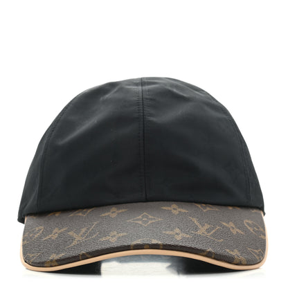 Louis Vuitton Polyester Silk Monogram LV Get Ready Cap M Black 3 of 9