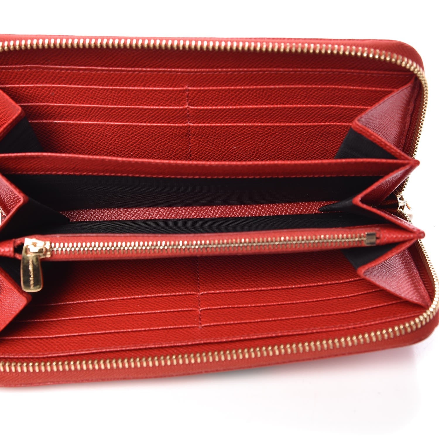 Dolce & Gabbana Dauphine Family Patch Zip Around Wallet Red 5 of 13