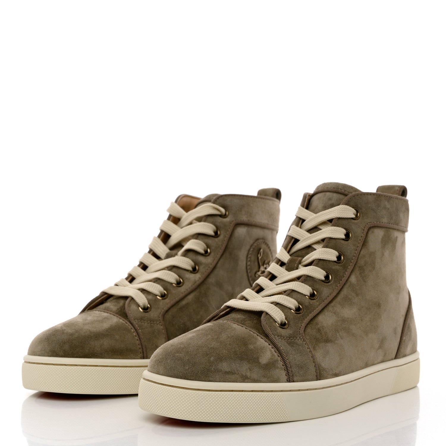 Christian Louboutin Suede Louis Orlato Sneakers 40 Green 3 of 10