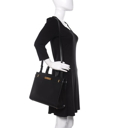 Saint Laurent Calfskin Small Manhattan Shopper Tote Black 2 of 12