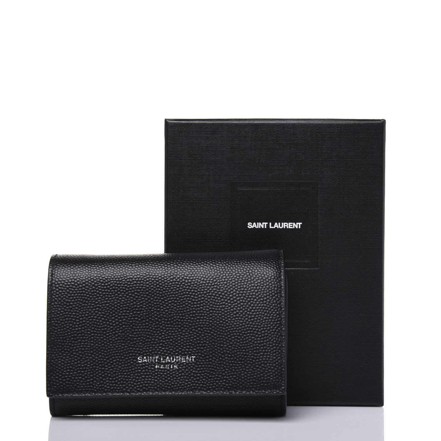 Saint Laurent Grain De Poudre Key Holder Wallet Black 11 of 11