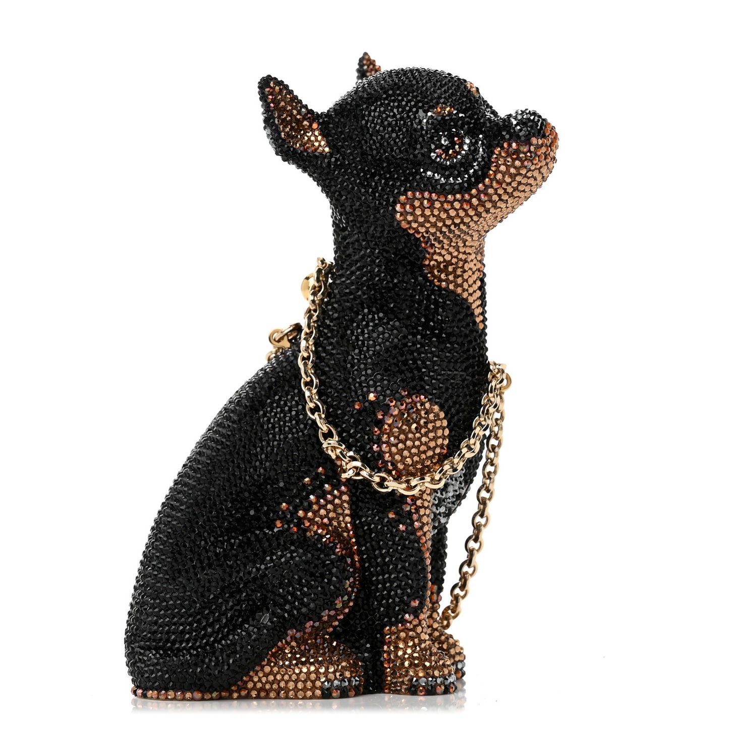 Crystal Kendall's Doberman Minaudiere Clutch
